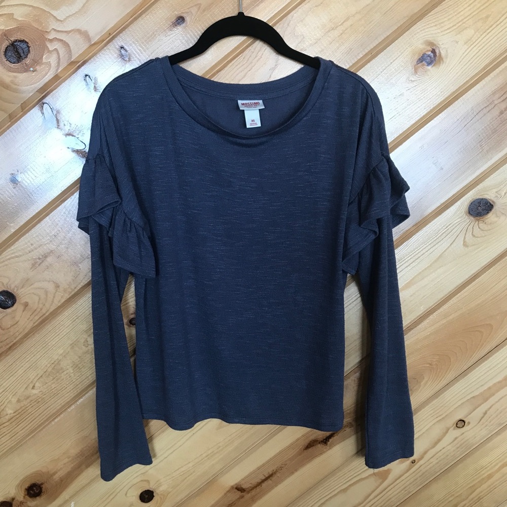 Mossimo Supply Blue/Gray long sleeve sweater shirt